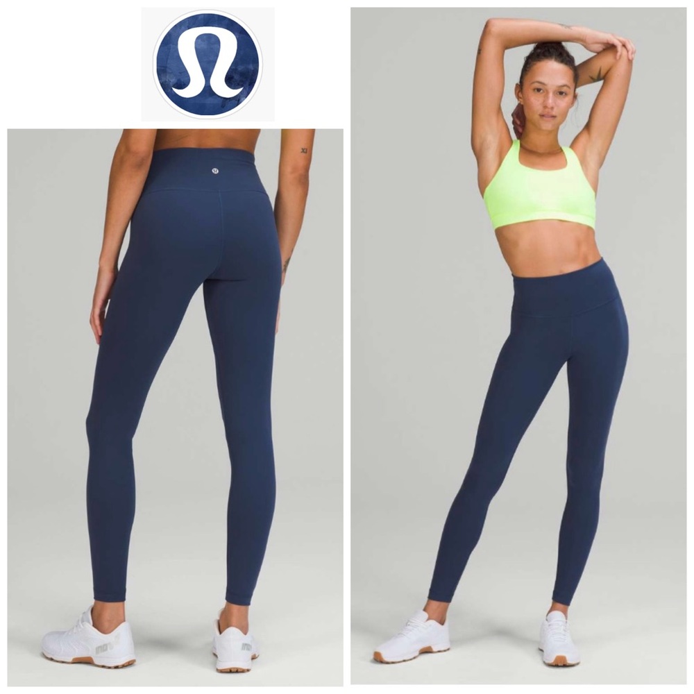 Lululemon Sz 16 Wunder Train High-Rise Tight 28" in Mineral Blue Size 16